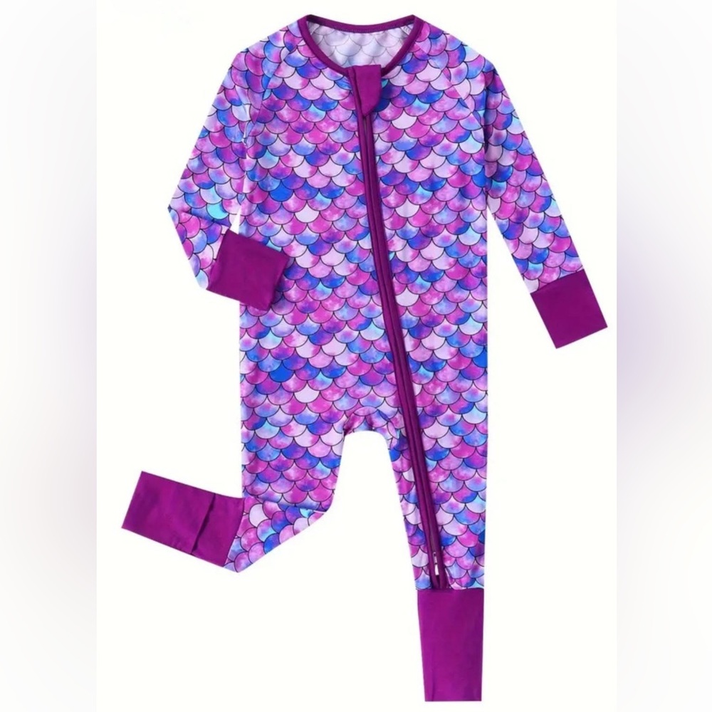Bahrain‎ Mermaid Baby Romper 3-6 Months Purple & Pink New Without Tags